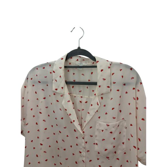 Abound Watermelon Button Up Shirt Novelty Print Size M - Picture 2 of 9